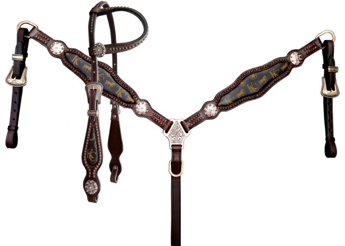 Klassy Cowgirl Louis Vuitton One Ear Headstall and Breast Collar Set – Tack  N More